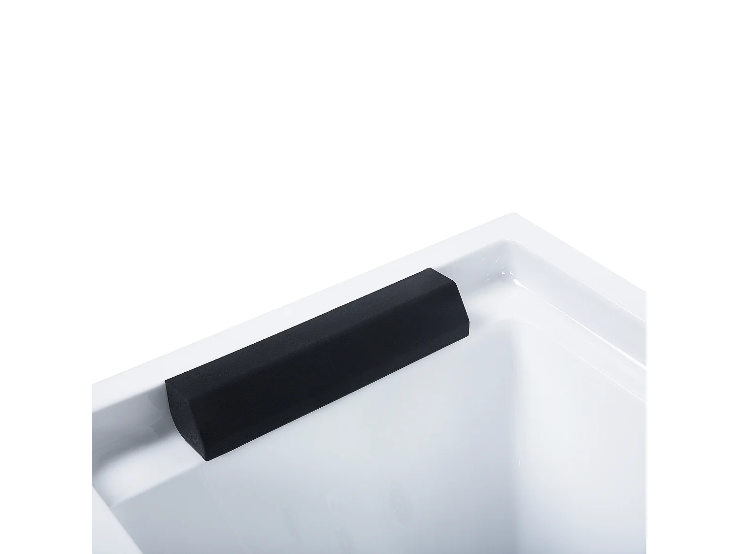 Baignoire d'angle à remous avec LED GRENADA 170 x 80 cm Blanc