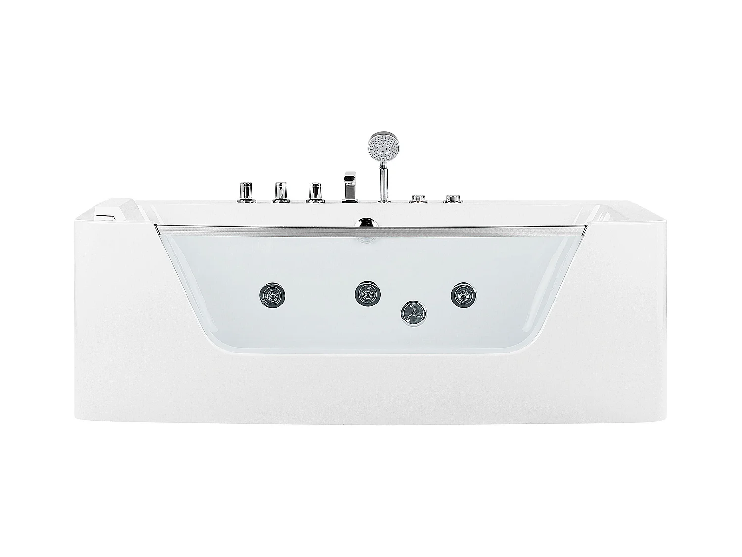 Hoek bubbelbad BARRANCA 170 x 85 cm Wit