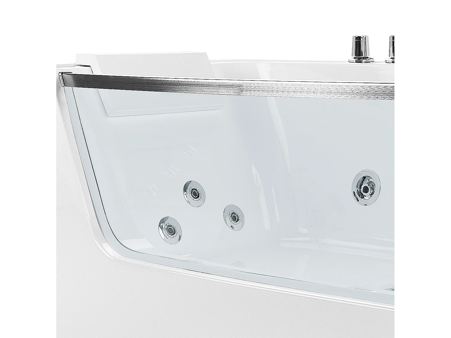 Hoek bubbelbad BARRANCA 170 x 85 cm Wit