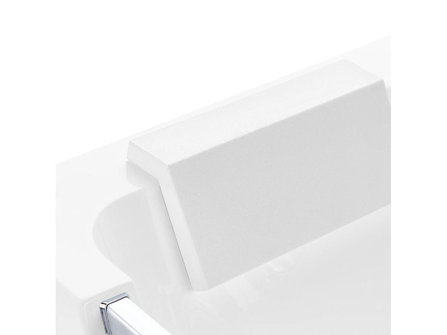 Baignoire d'angle à remous BARRANCA 170 x 85 cm Blanc