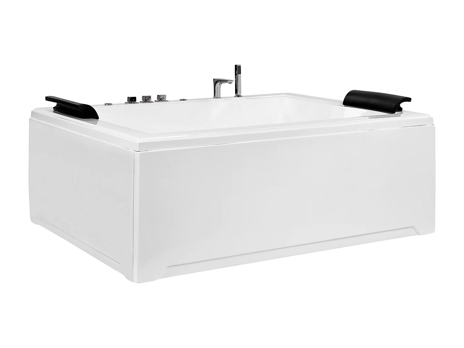 Vasca idromassaggio angolare con LED SALAMANCA Bianco