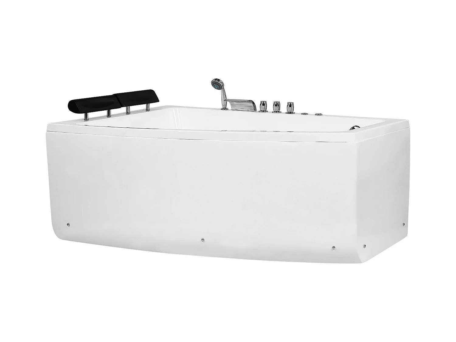 Banheira de hidromassagem de canto SERRANA à direita Branco