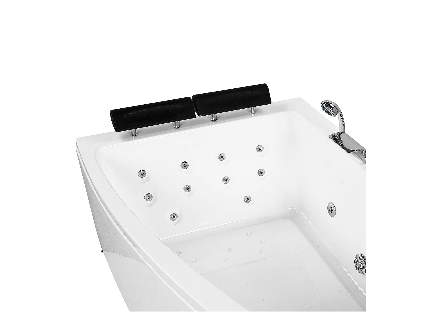 Banheira de hidromassagem de canto SERRANA à direita Branco