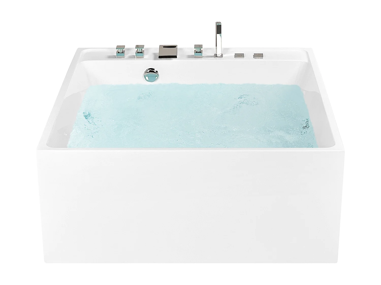 Baignoire balnéo îlot TAHUA 130 x 130 cm Blanc
