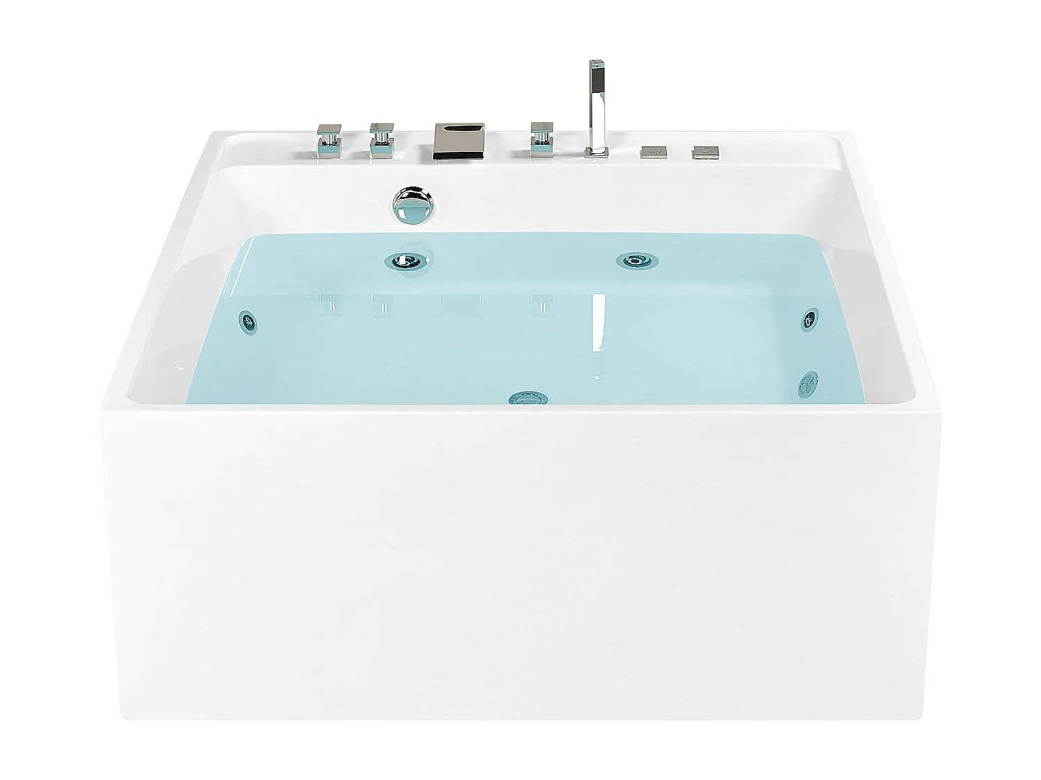 Baignoire balnéo îlot TAHUA 130 x 130 cm Blanc