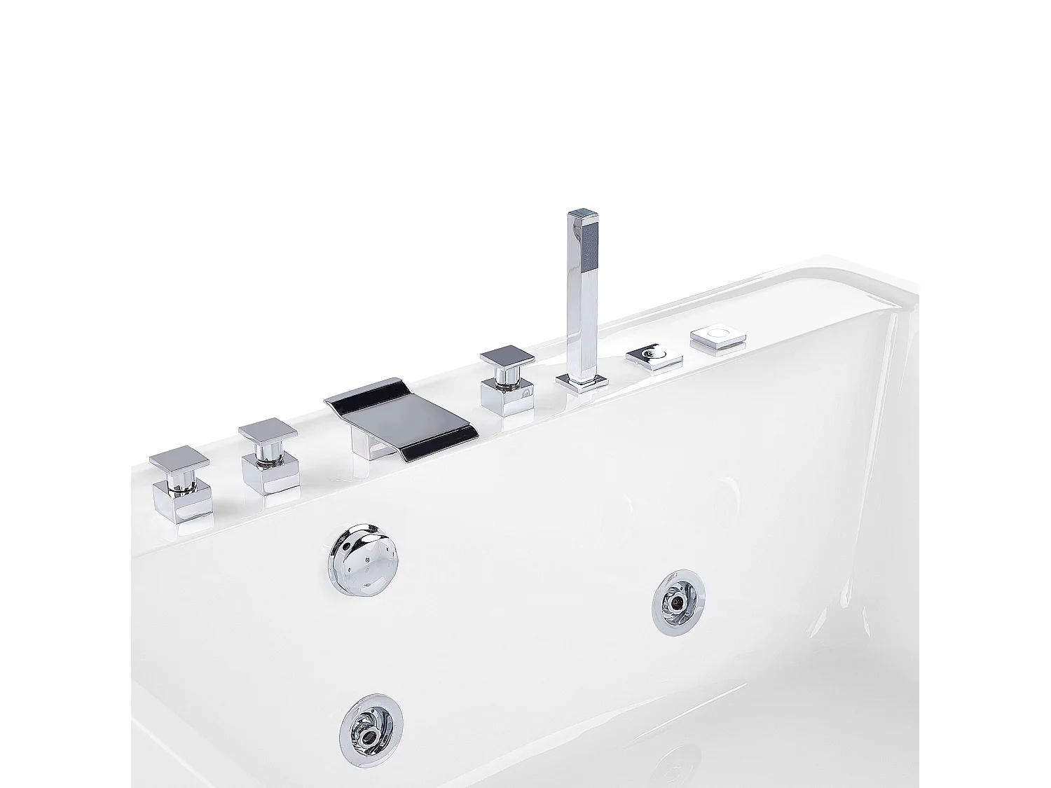 Baignoire balnéo îlot TAHUA 130 x 130 cm Blanc