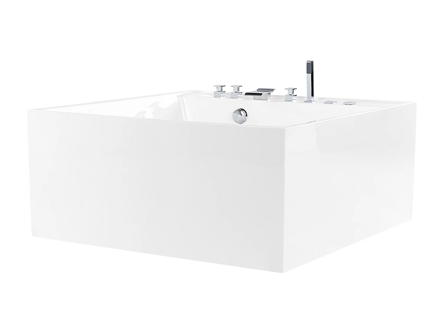 Vrijstaand bubbelbad TAHUA 130 x 130 cm Wit