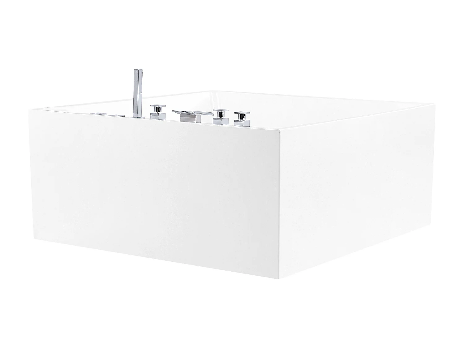 Vrijstaand bubbelbad TAHUA 130 x 130 cm Wit