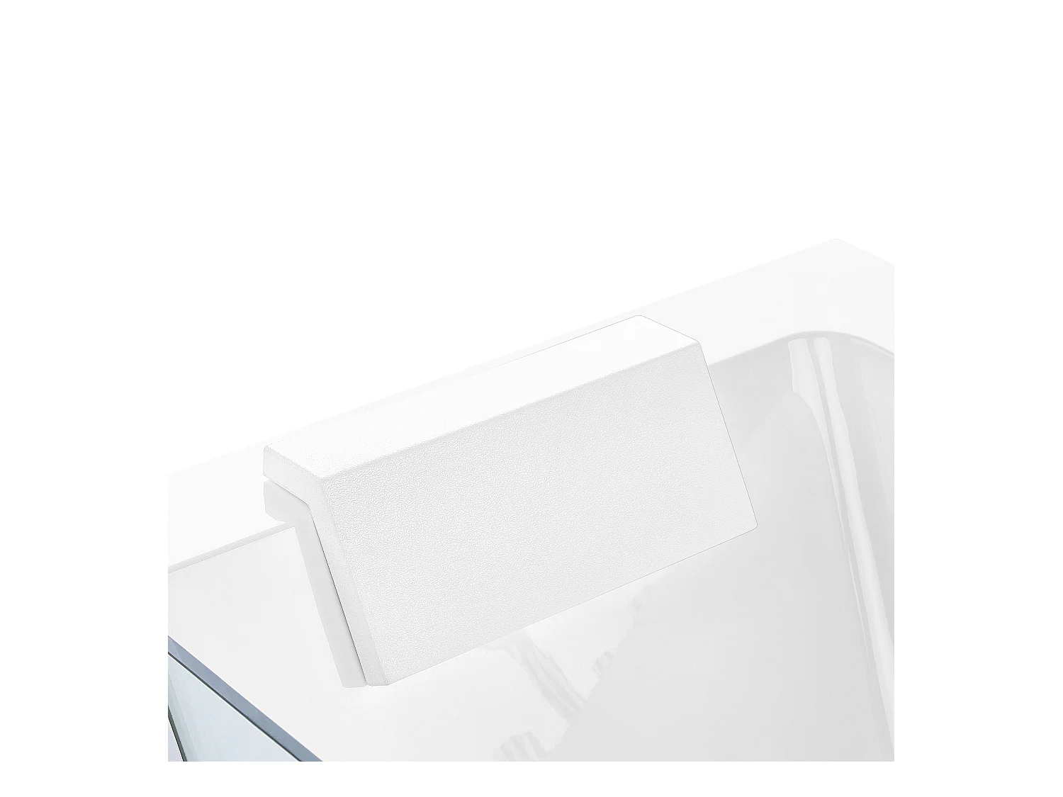 Wanna narożna z hydromasażem LED PUQUIO Lewostronny 170 x 80 cm Biały