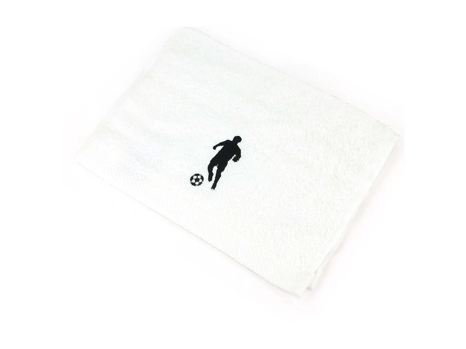 Parure de bain 8 pièces coton 550 g/m2 PURE FOOTBALL Blanc