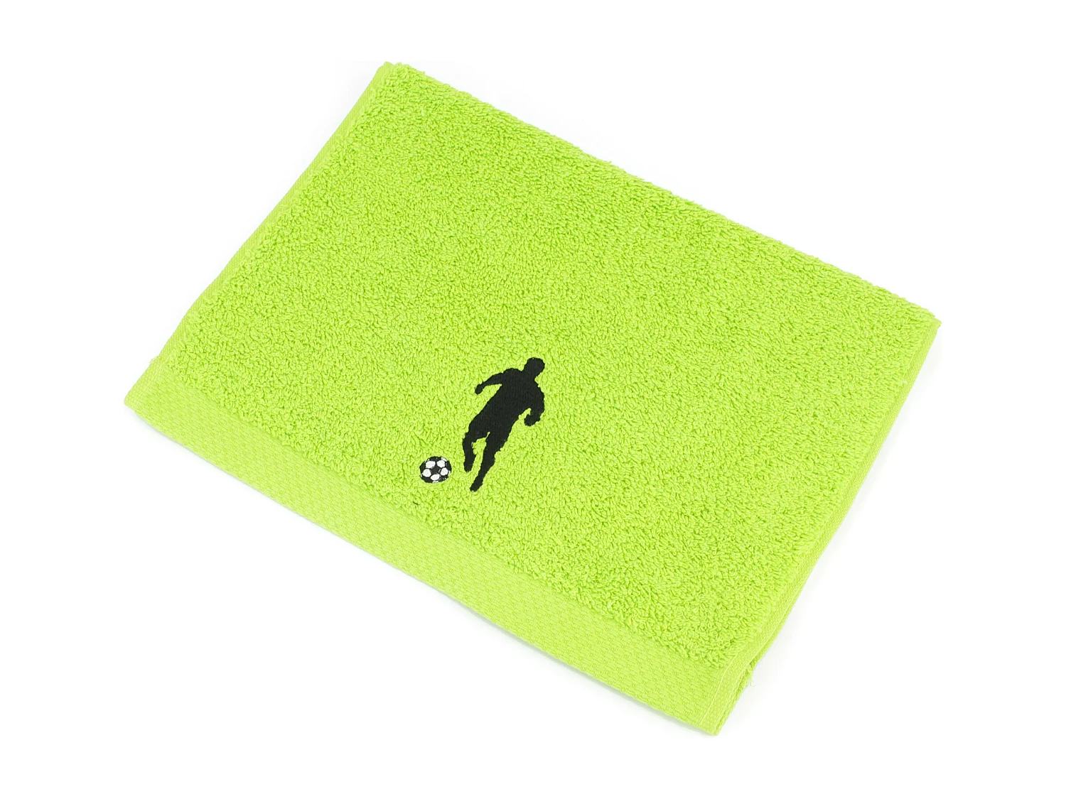 Parure de bain 8 pièces coton 550 g/m2 PURE FOOTBALL Vert Pistache