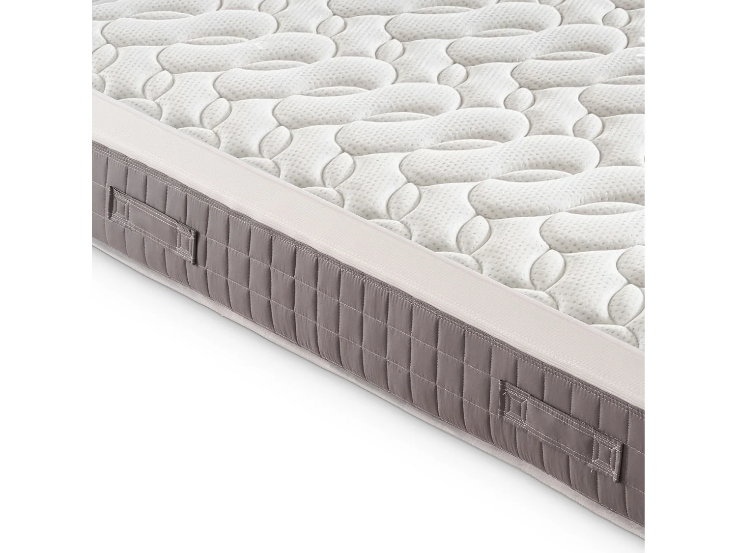 SKY - Matelas à ressorts ensachés, mémoire de forme 140x200 cm H 26 cm, housse amovible