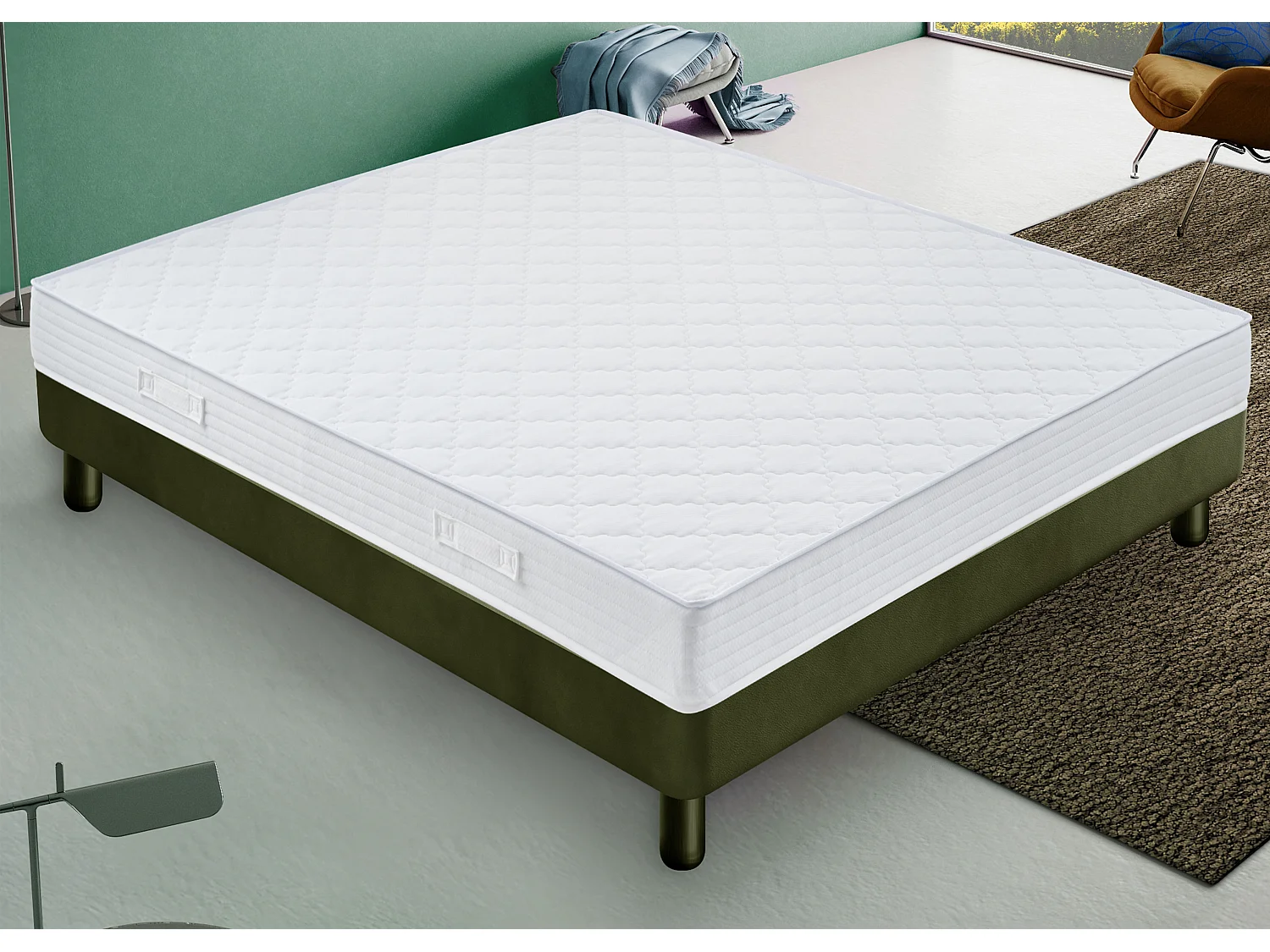 Matelas à ressorts 150x200 cm - EXTREME - Épaisseur 17 cm - Fermeté H4 - Indéformable - Réversible