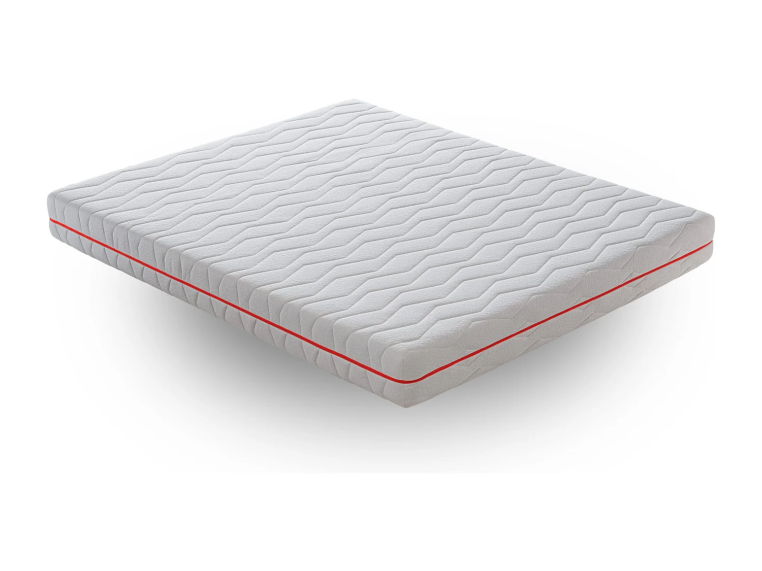 Matelas Mousse HR 90x200 cm Accueil mémoire de forme - Epaisseur 20 cm - Housse Amovible - LYON