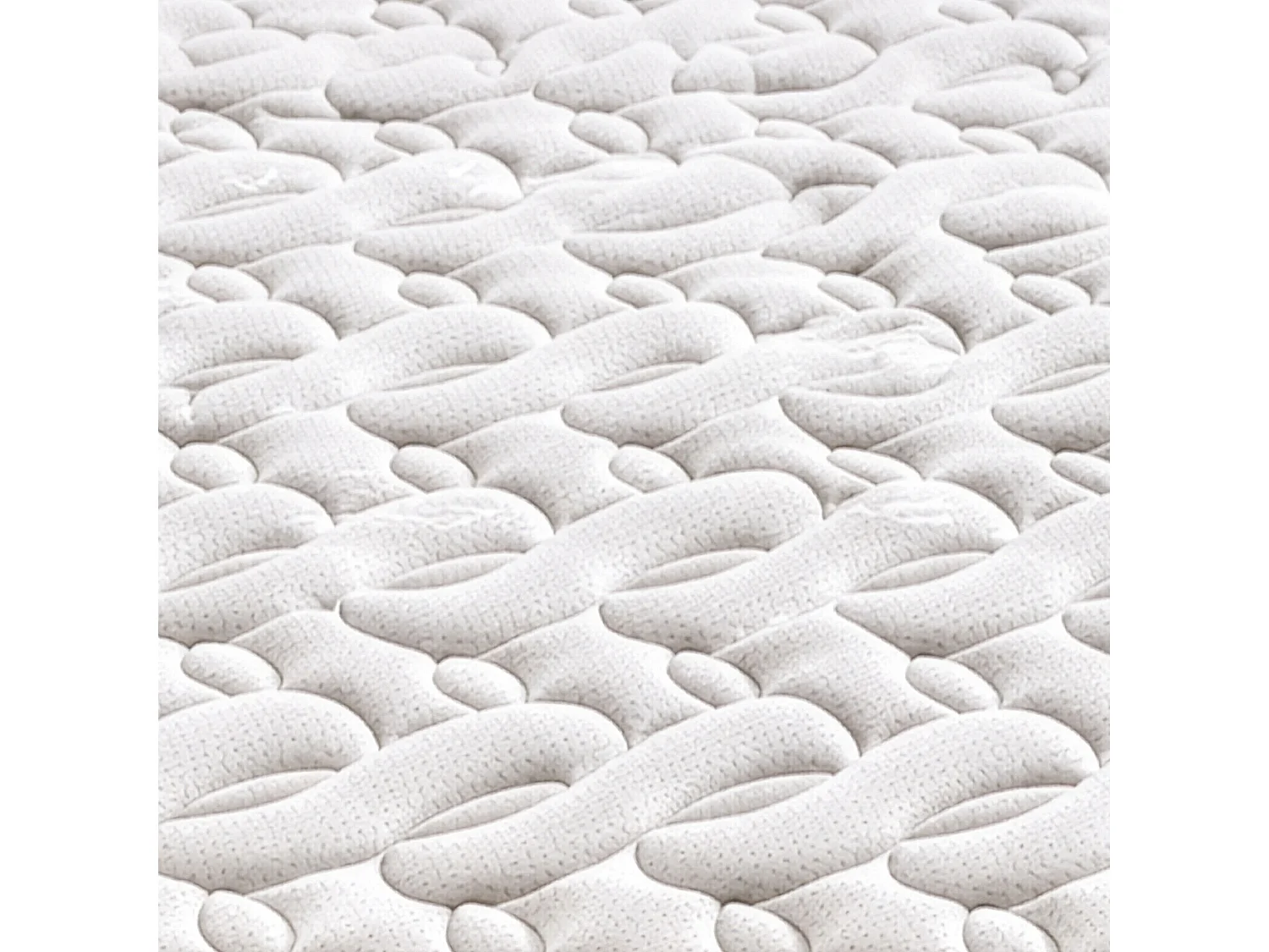 SKY - Matelas à ressorts ensachés, mémoire de forme 135x190 cm H 26 cm, housse amovible