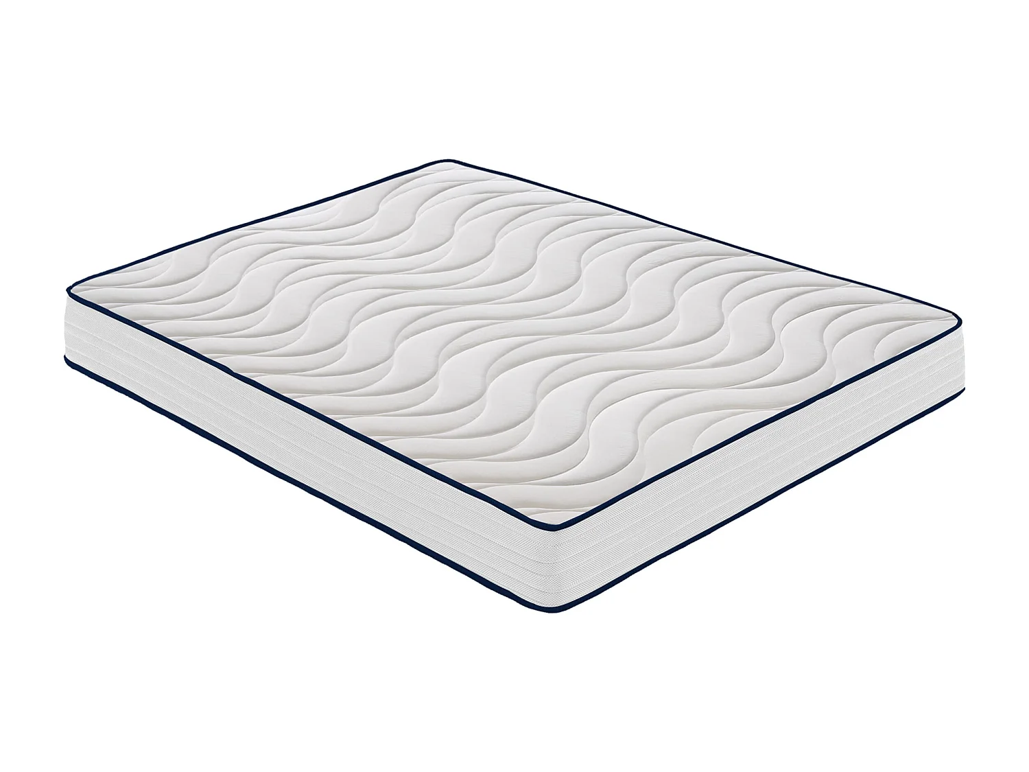 Matelas Mousse 180x200 cm CLEO - Epaisseur 20 Cm - Réversible - Côté Été/hiver
