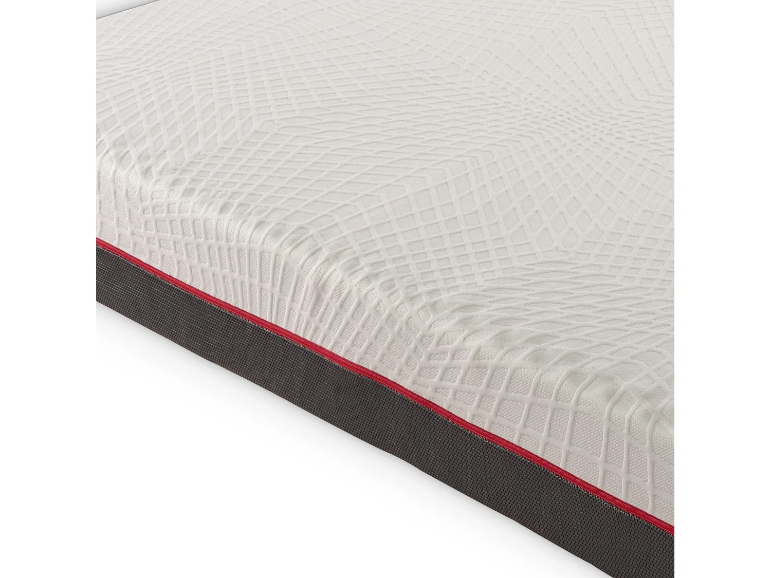 Matelas 70x190 cm en mousse à mémoire de forme - Epaisseur 21 cm - 5 Zones de comfort - Housse Amovible - GREY