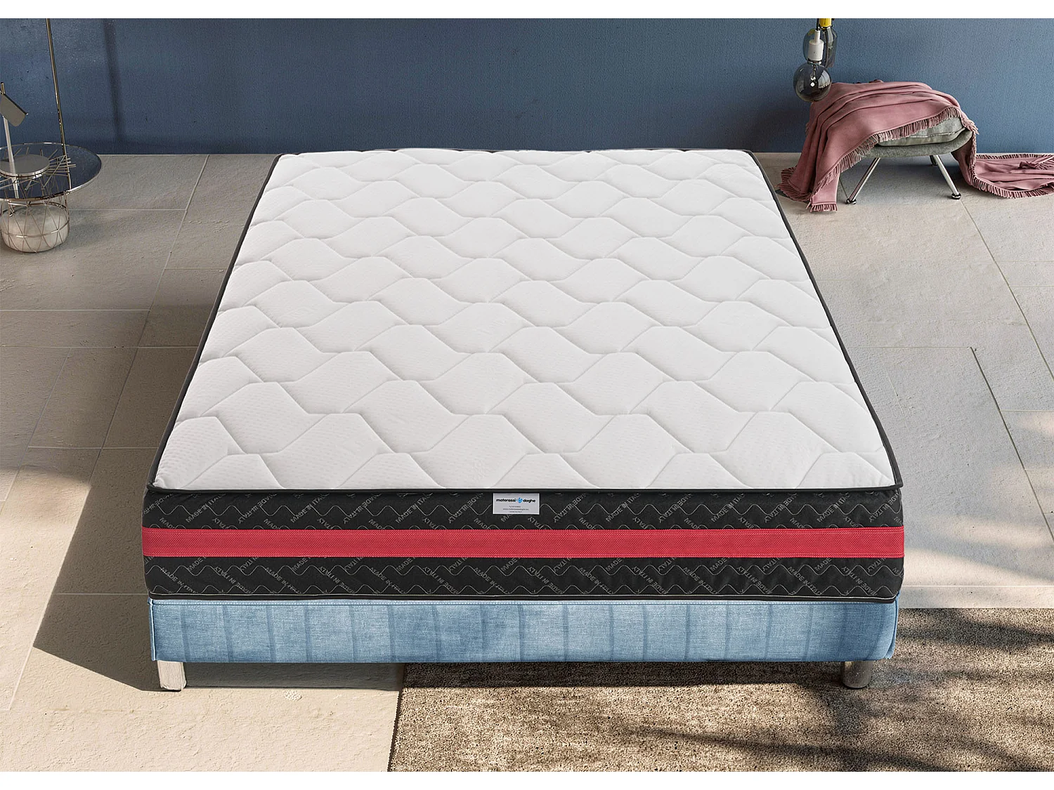 Matelas 90x200 cm en mousse à mémoire de forme - Epaisseur 28 cm - modèle Grafene
