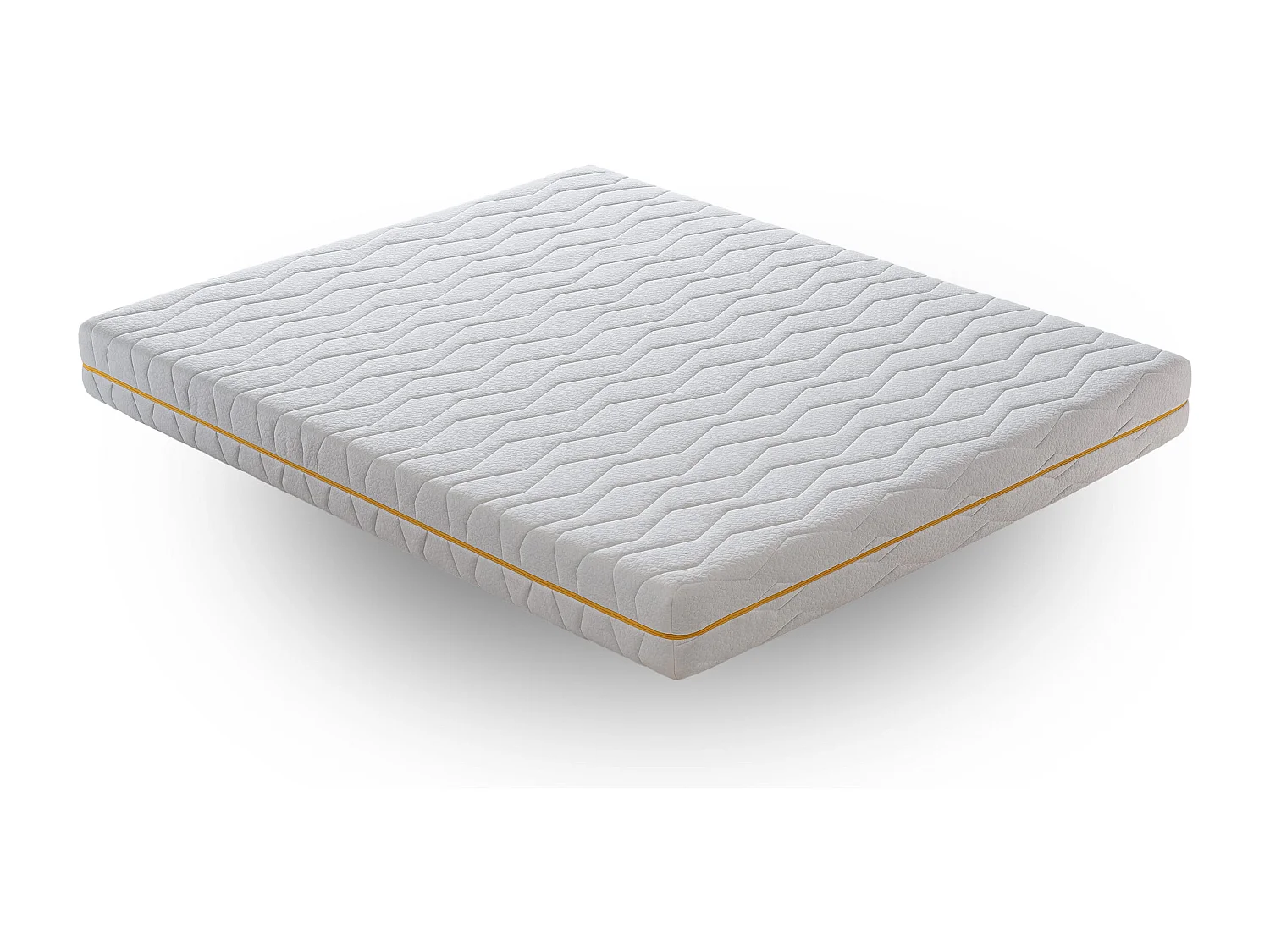 Matelas Mousse HR 100x190 cm - NIZZA - Épaisseur 20 cm - Fermeté H4 - Indéformable - Réversible - Housse Amovible