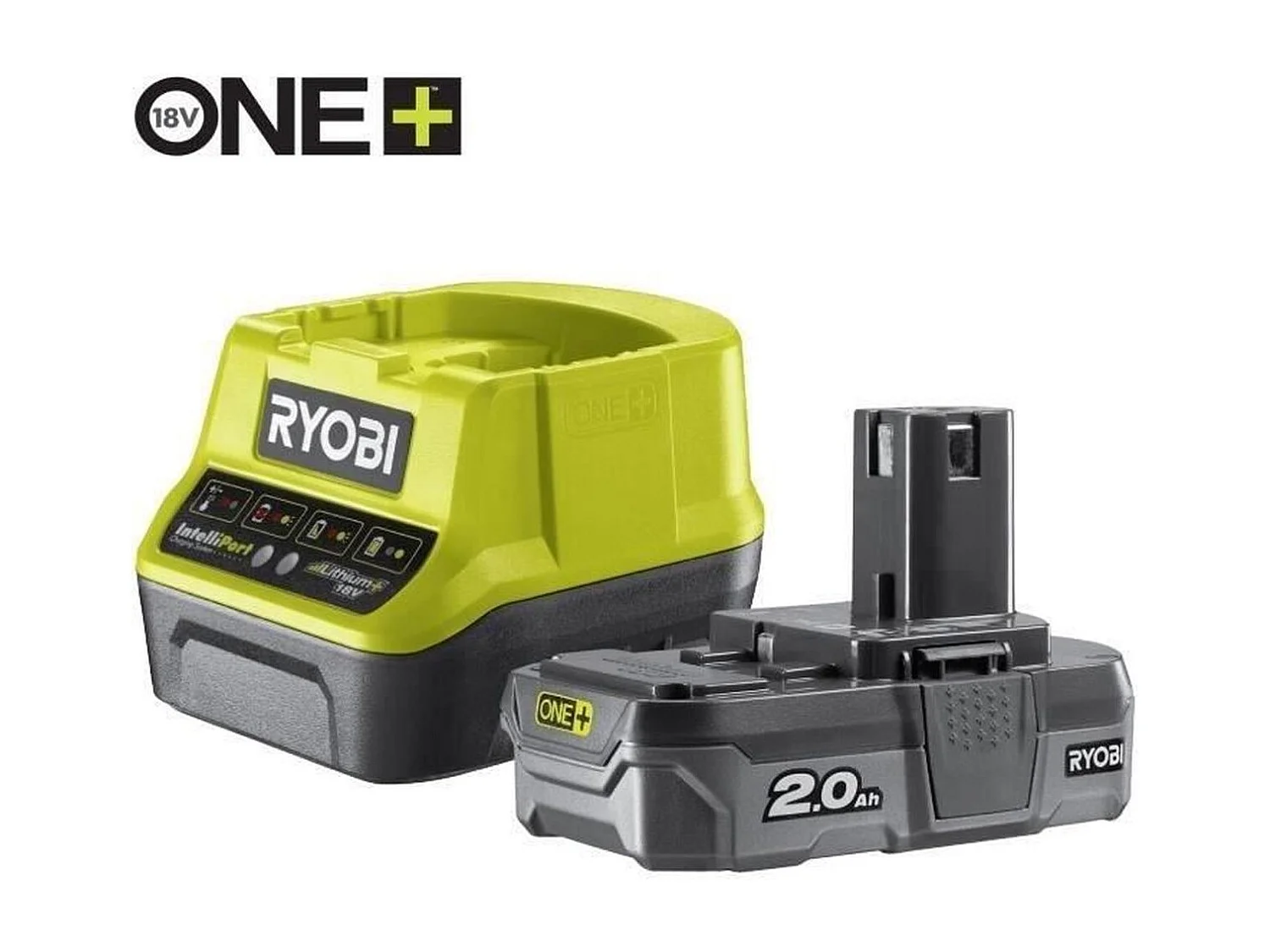 Ręczna Nożyce do Żywopłotu Ryobi 18V Brushless z prowadnicą 10 cm, akumulator Lithium+ 2,0 Ah i ładowarką 1,5 A