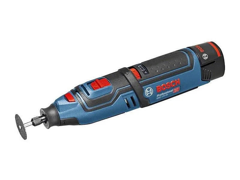 Herramienta rotativa multifunción Bosch GRO 12V-35 inalámbrica, 2x2,0Ah, 35.000 rpm, L-Boxx, LED integrada