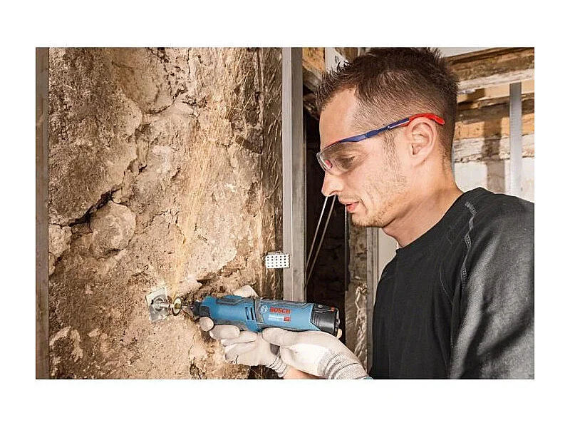 Herramienta rotativa multifunción Bosch GRO 12V-35 inalámbrica, 2x2,0Ah, 35.000 rpm, L-Boxx, LED integrada