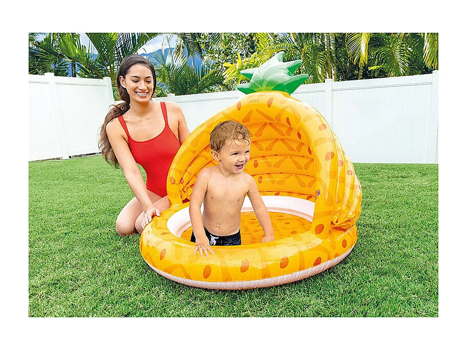 Pataugette Enfant Gonflable "Ananas" 99cm Jaune