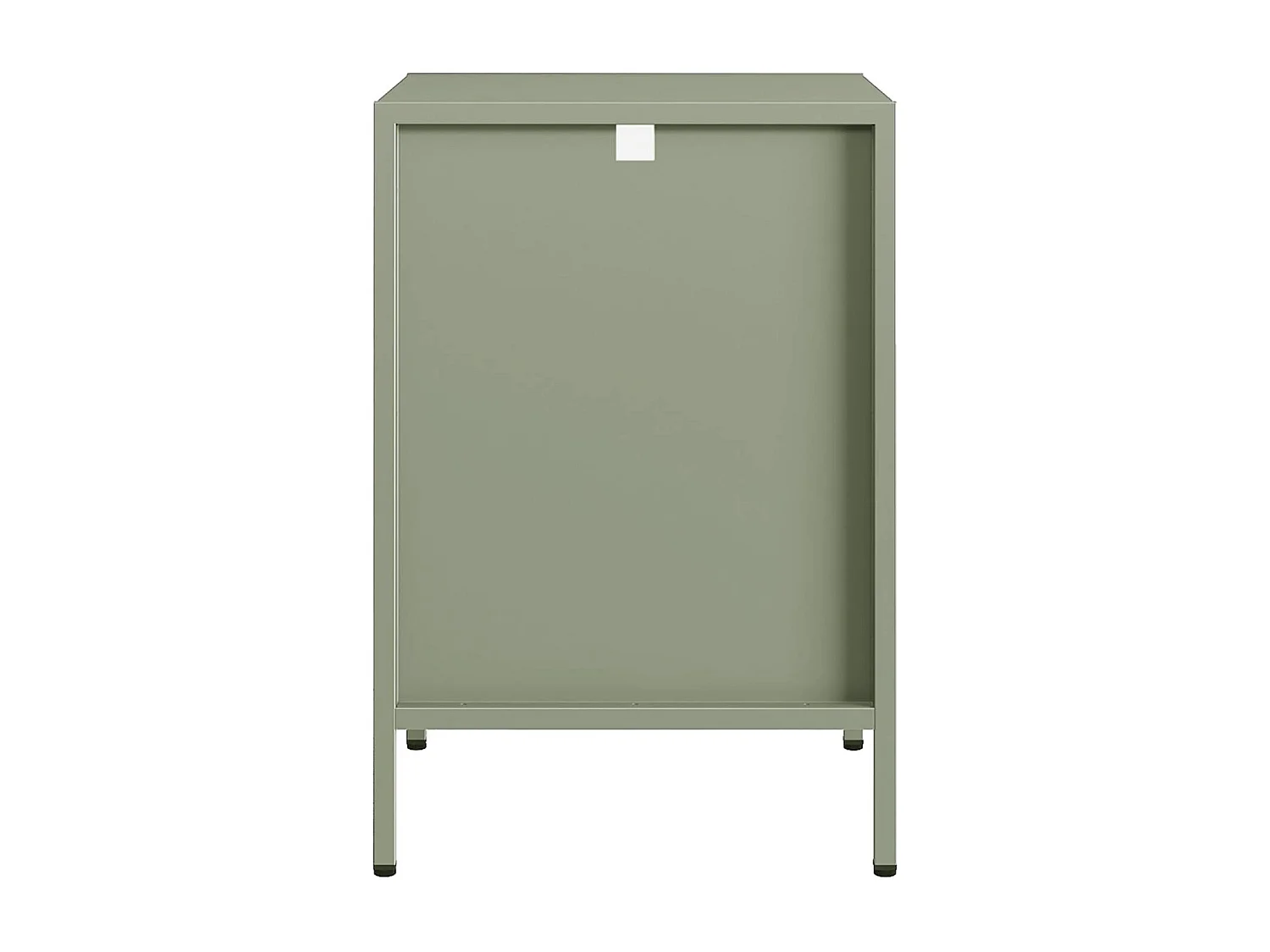 Mesita de noche de estilo industrial verde claro