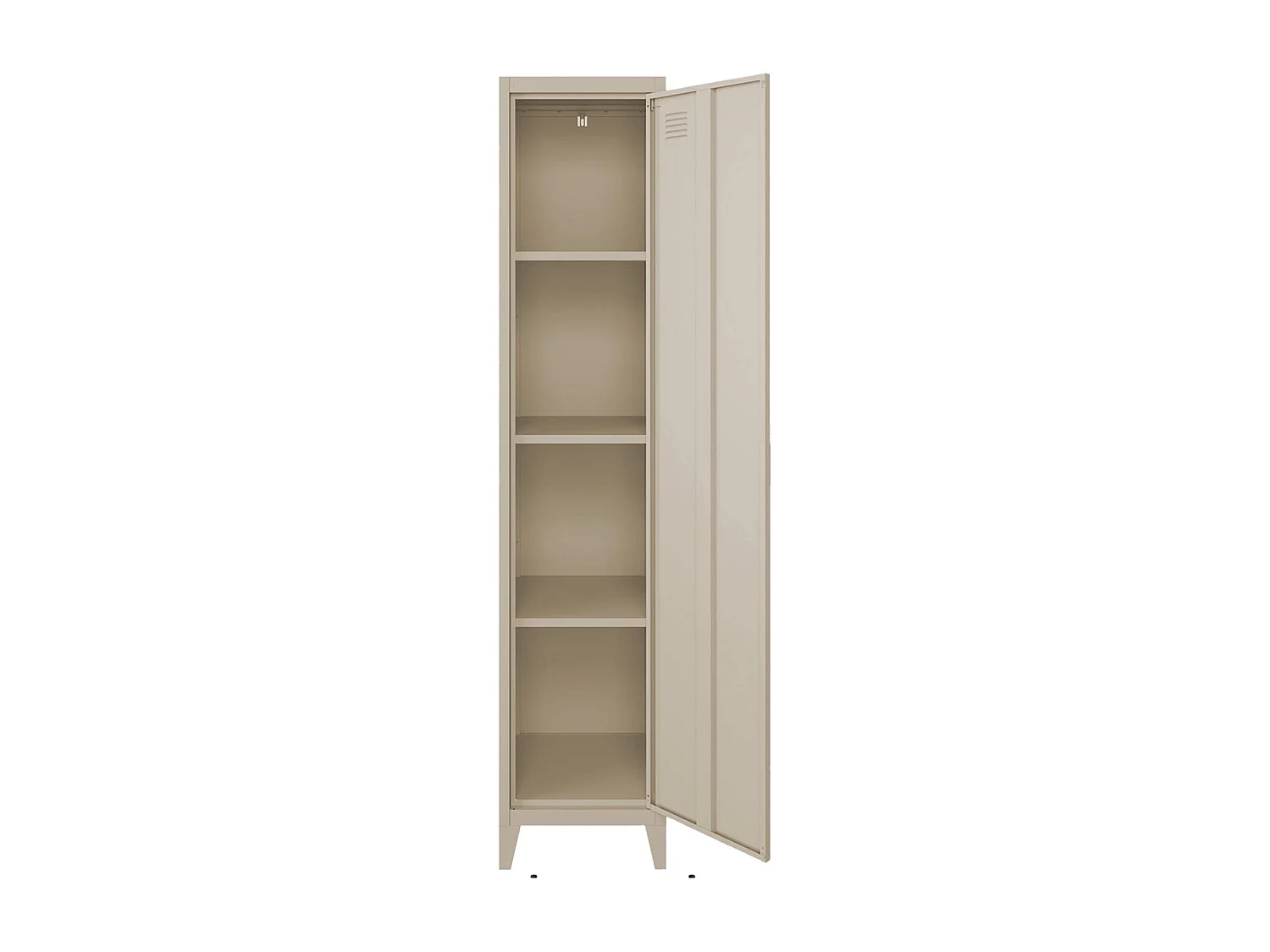 Armario dormitorio industrial con 4 almacenamientos, set de 3 beige