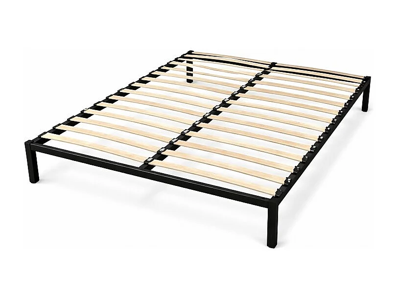 Sommier à Lattes 160x200 cm Métal Renforcé - Livré en Kit