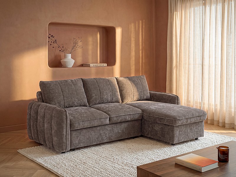 Canapé méridienne convertible Naloci, Vente-unique