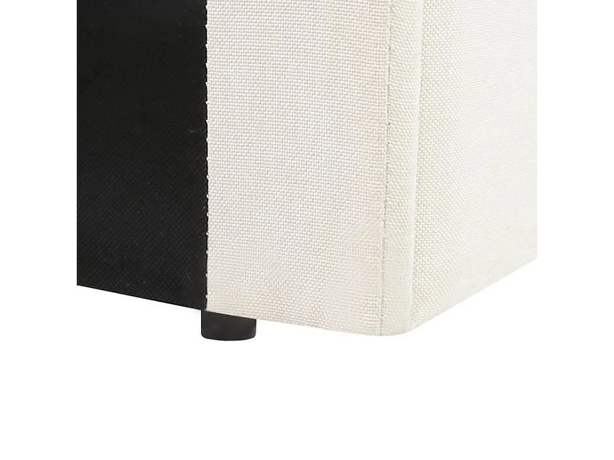 Lit coffre plateforme ECLIPSE 160 x 200 cm tissu beige