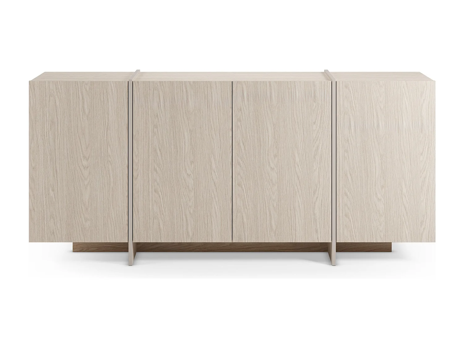 Buffet en chêne 4 portes 177x79 cm