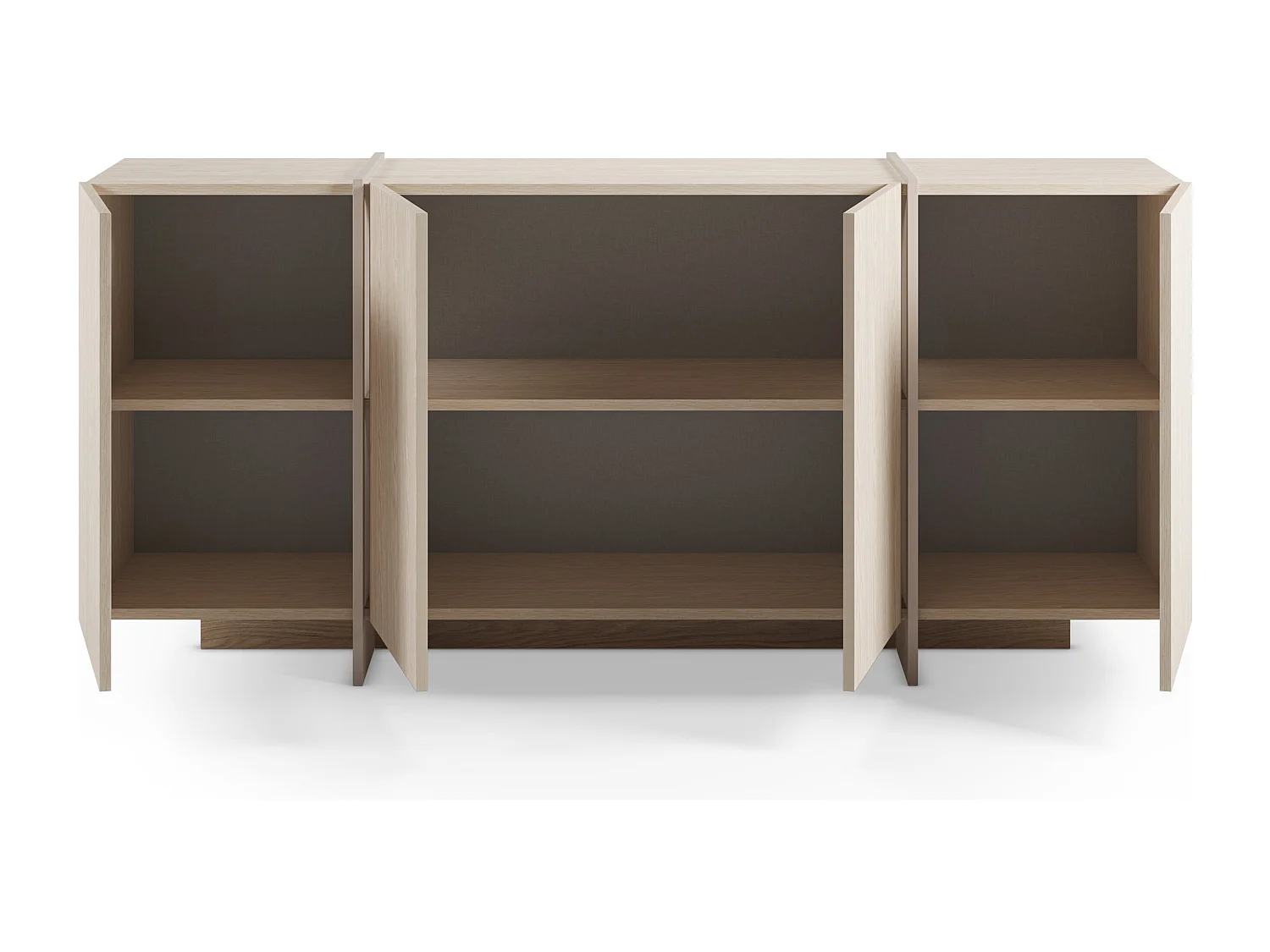 Buffet en chêne 4 portes 177x79 cm