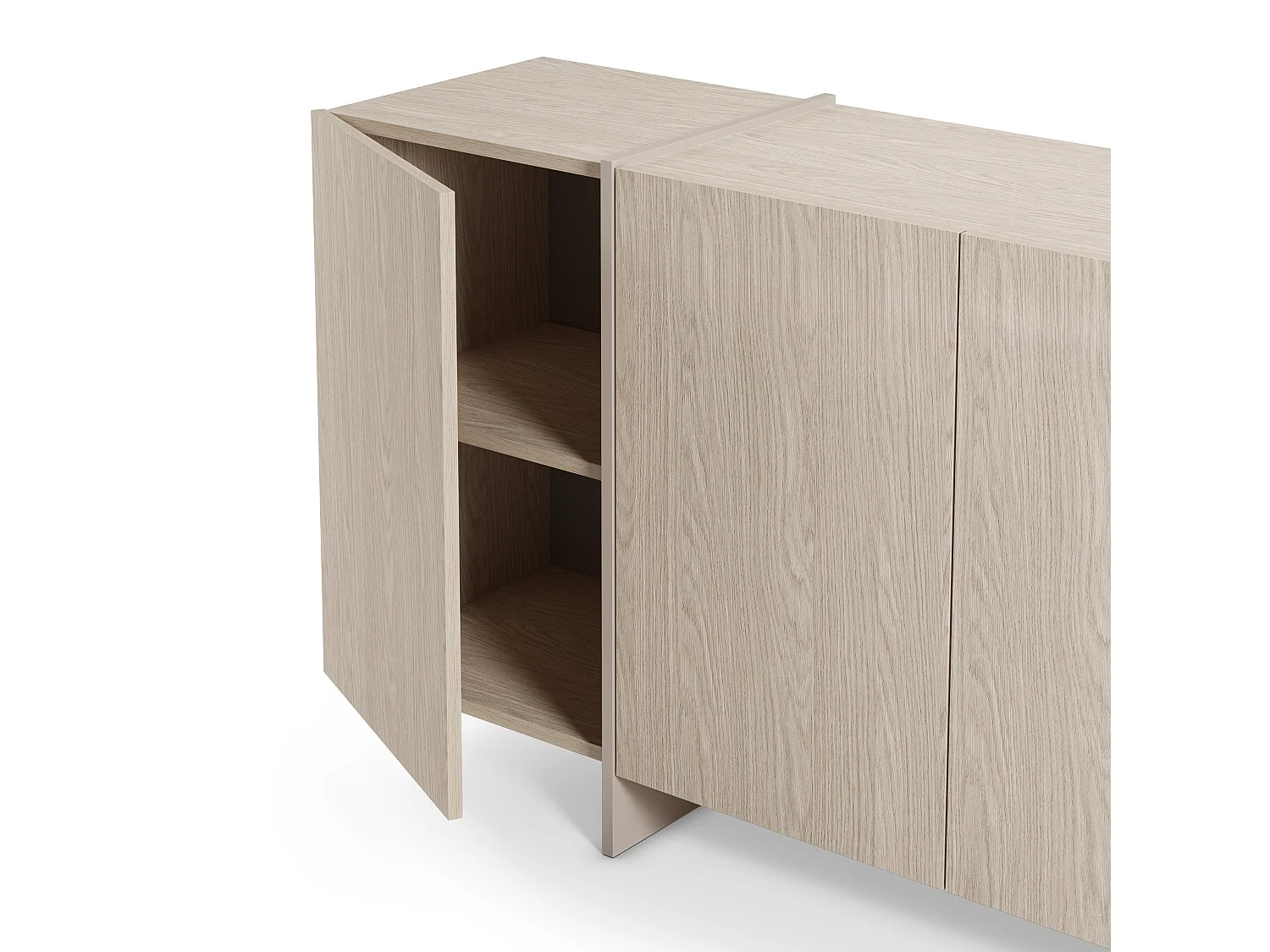 Buffet en chêne 4 portes 177x79 cm