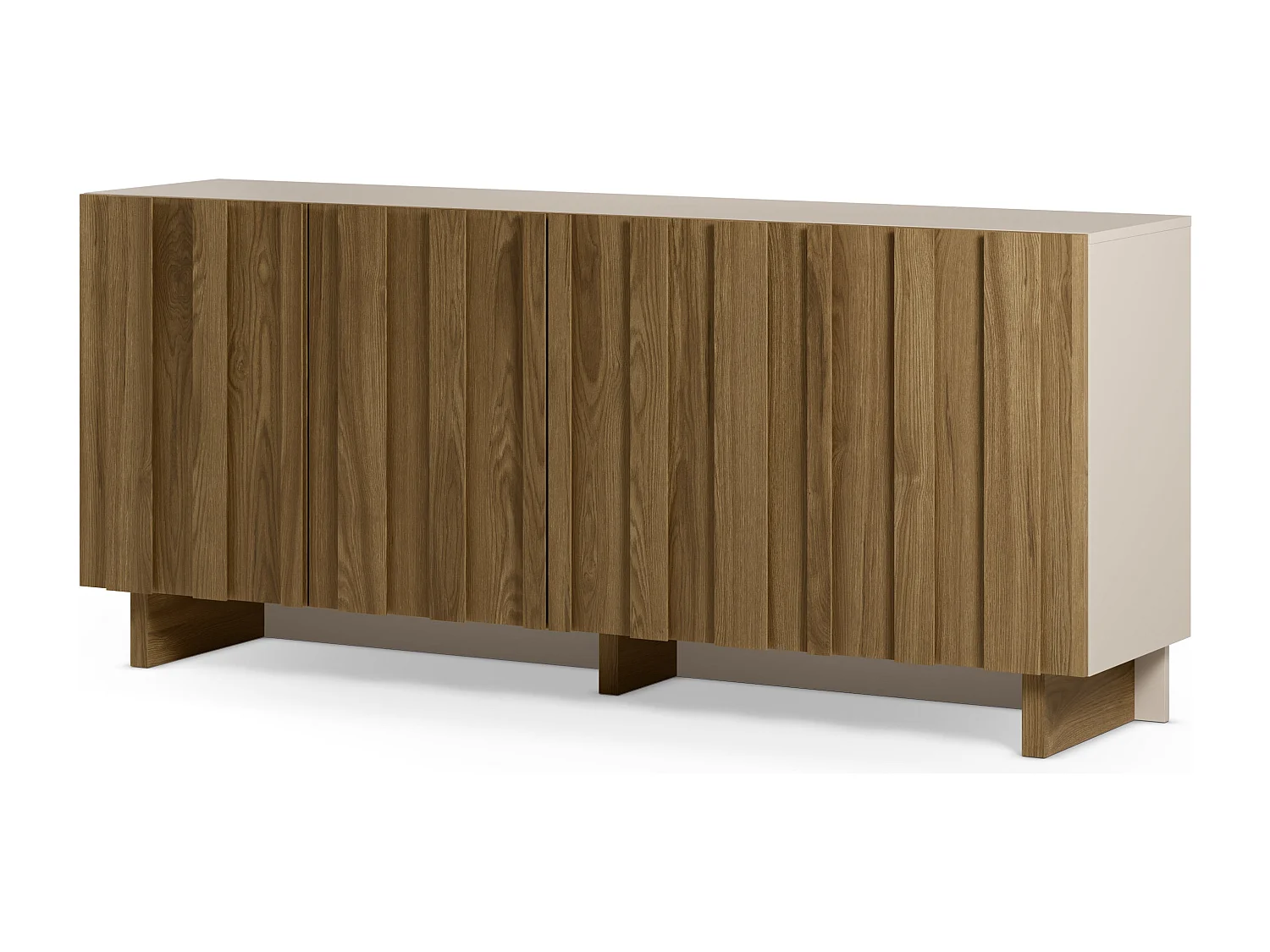 Buffet en pin 4 portes 180x78 cm