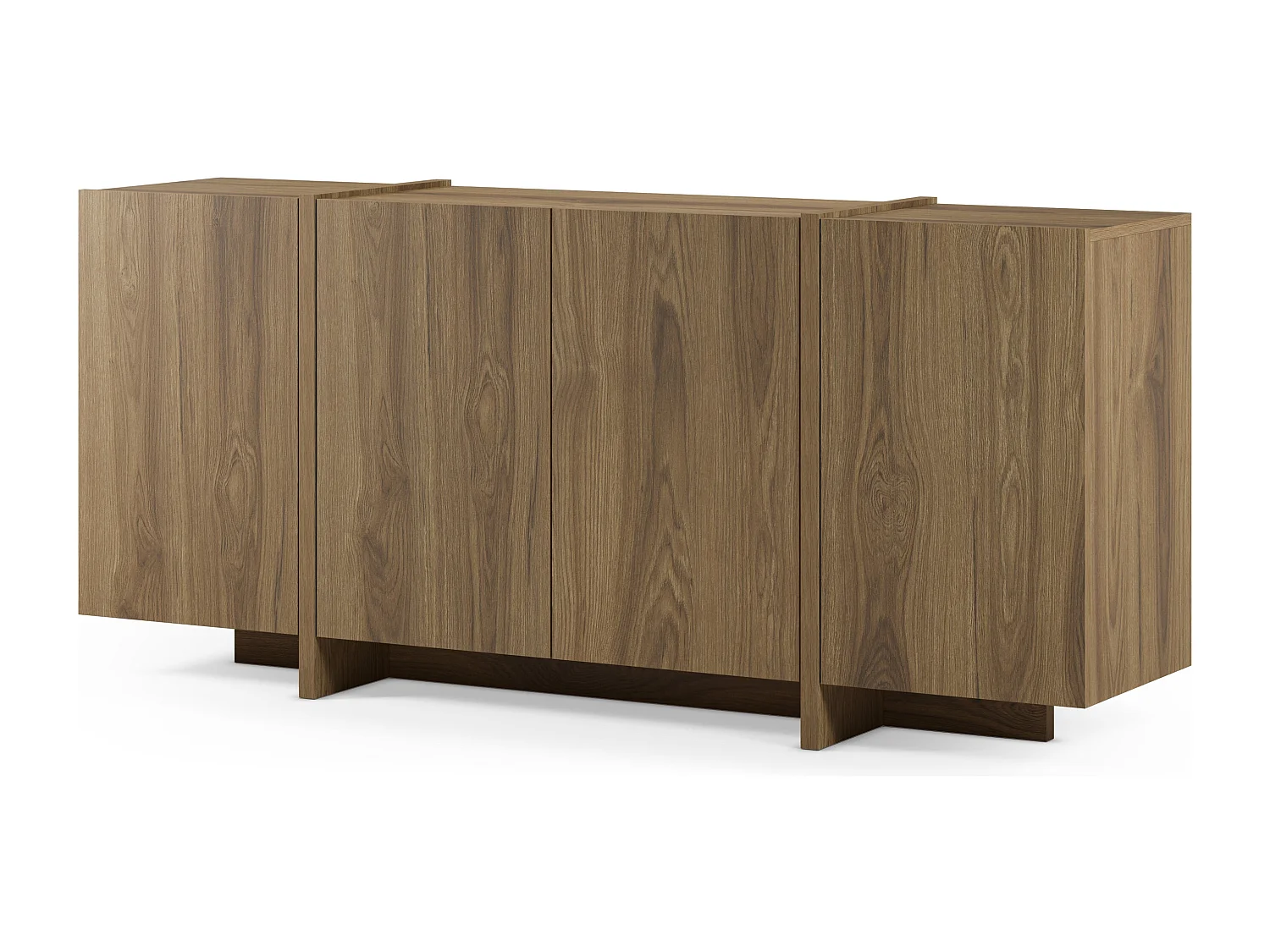 Buffet en chêne 4 portes 180x79 cm