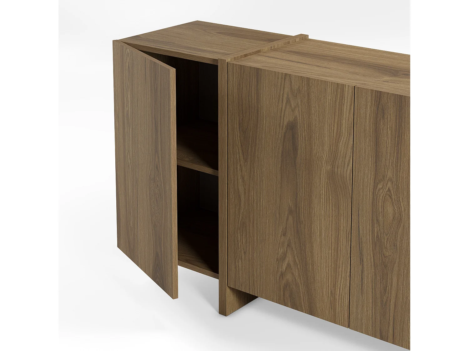 Buffet en chêne 4 portes 180x79 cm