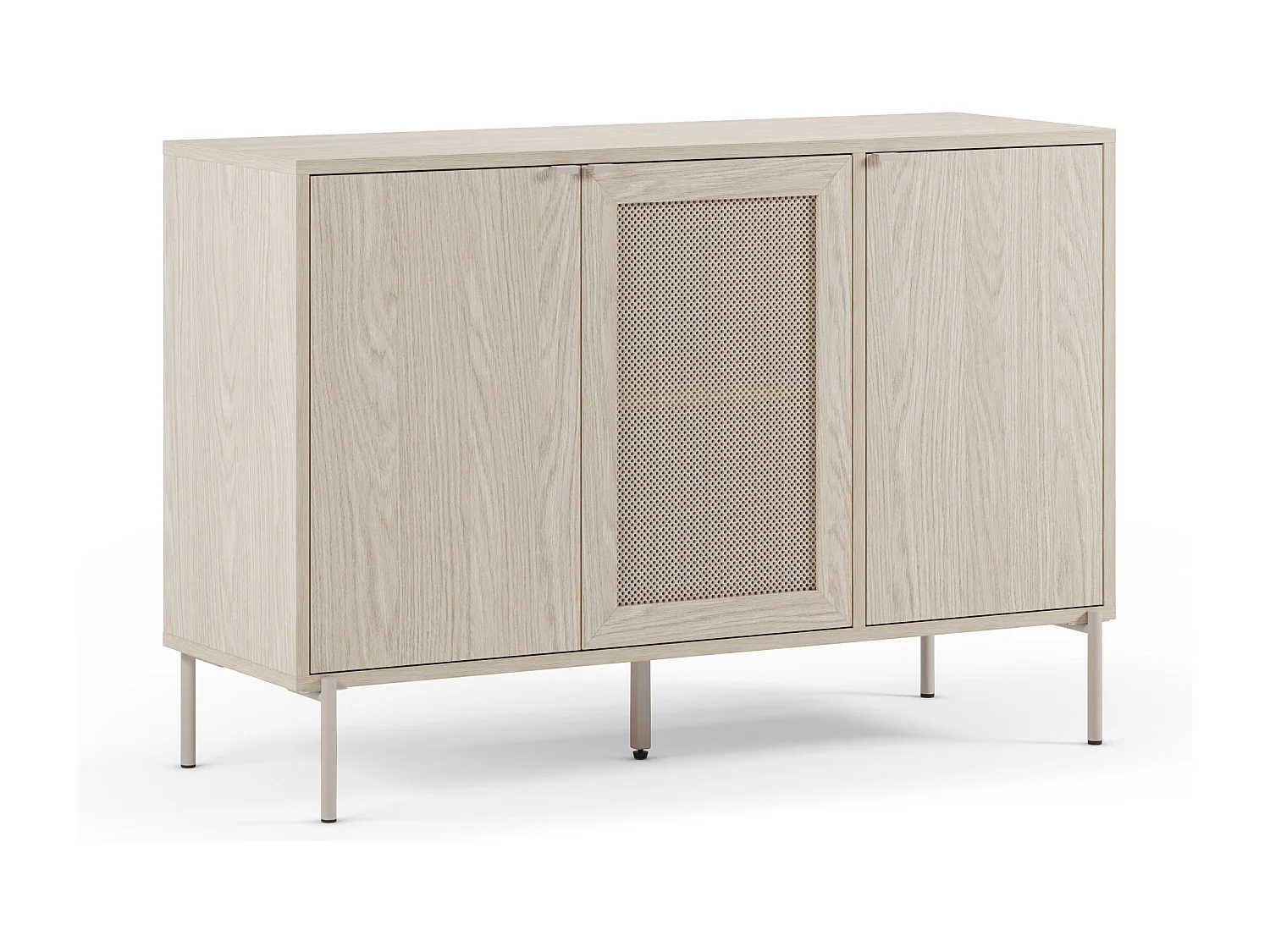 Buffet 3 portes pieds en métal 125x80 cm