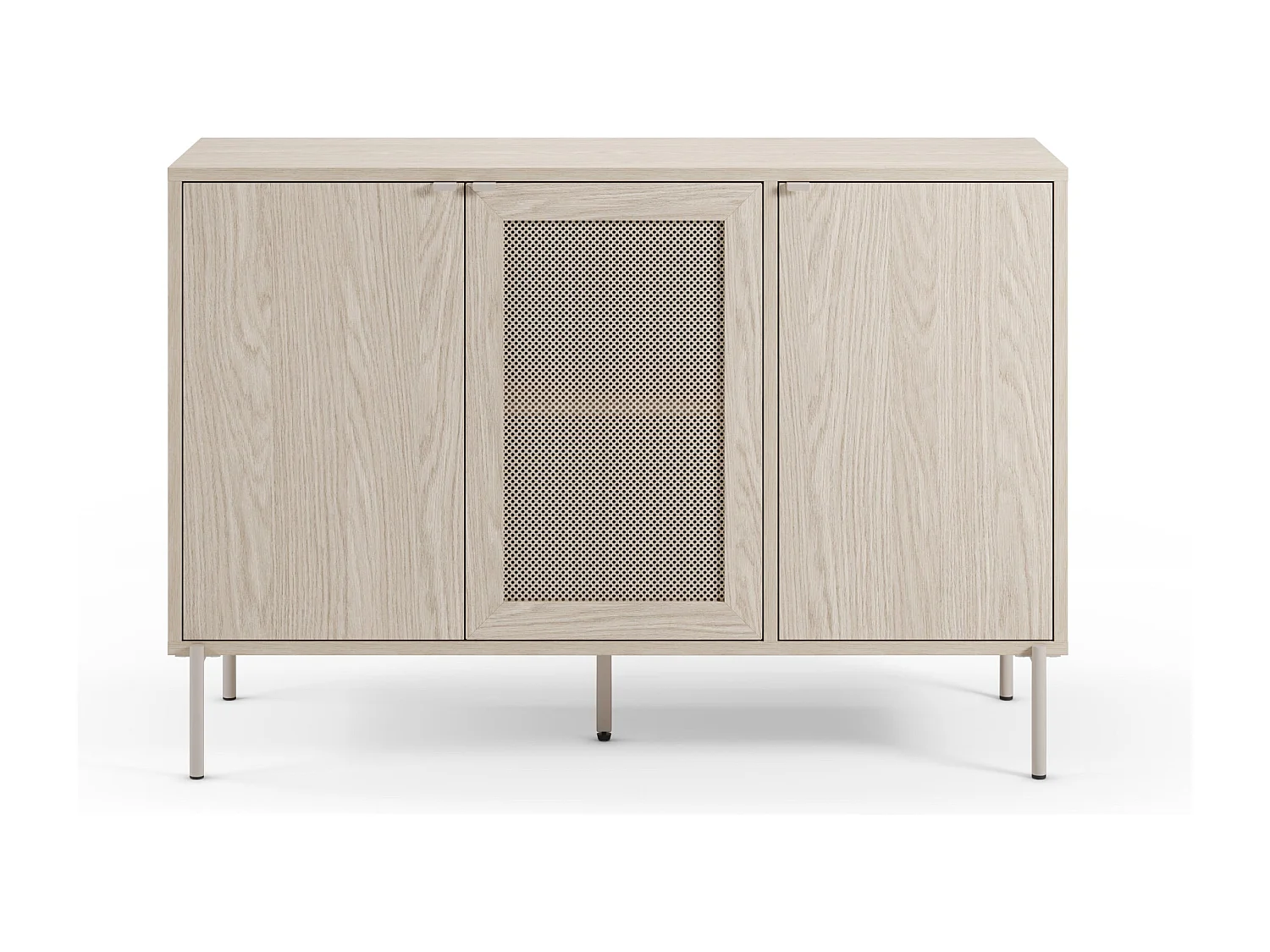 Buffet 3 portes pieds en métal 125x80 cm