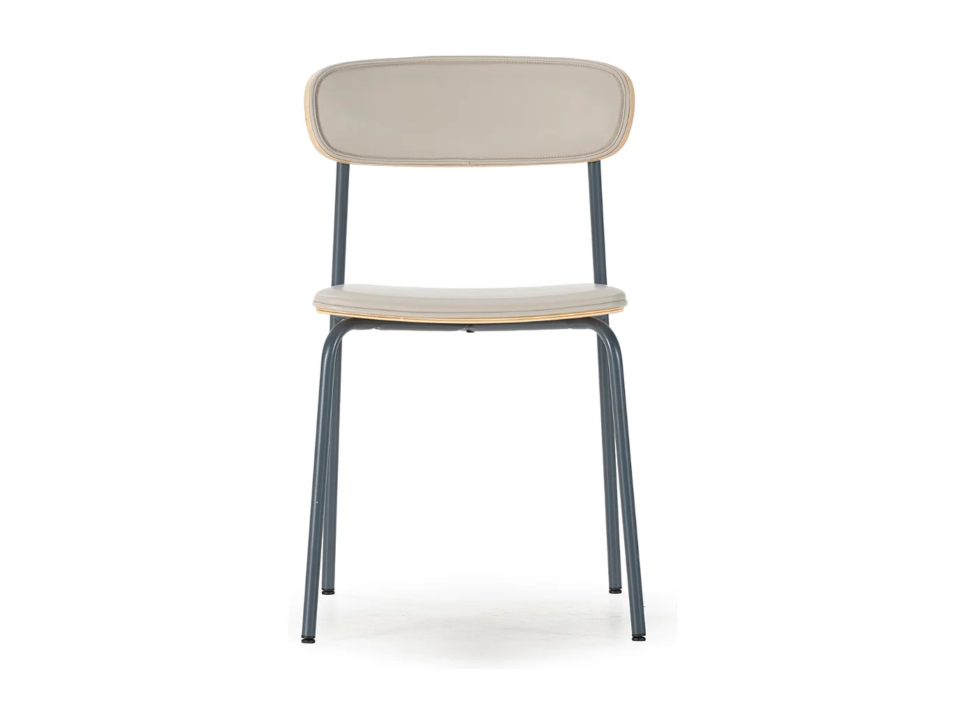 Set di 2 sedie in similpelle con gambe in metallo H78 cm - AYA