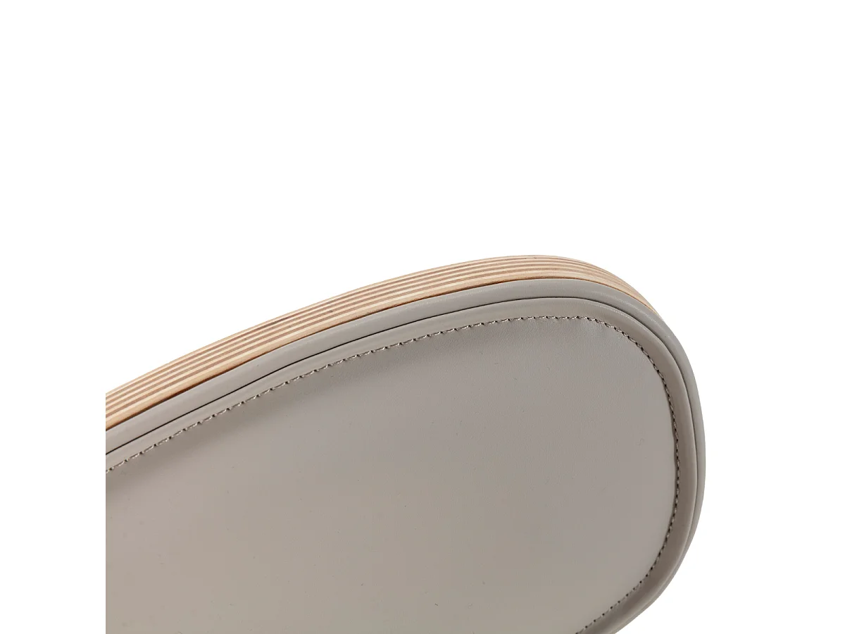 Set di 2 sedie in similpelle con gambe in metallo H78 cm - AYA