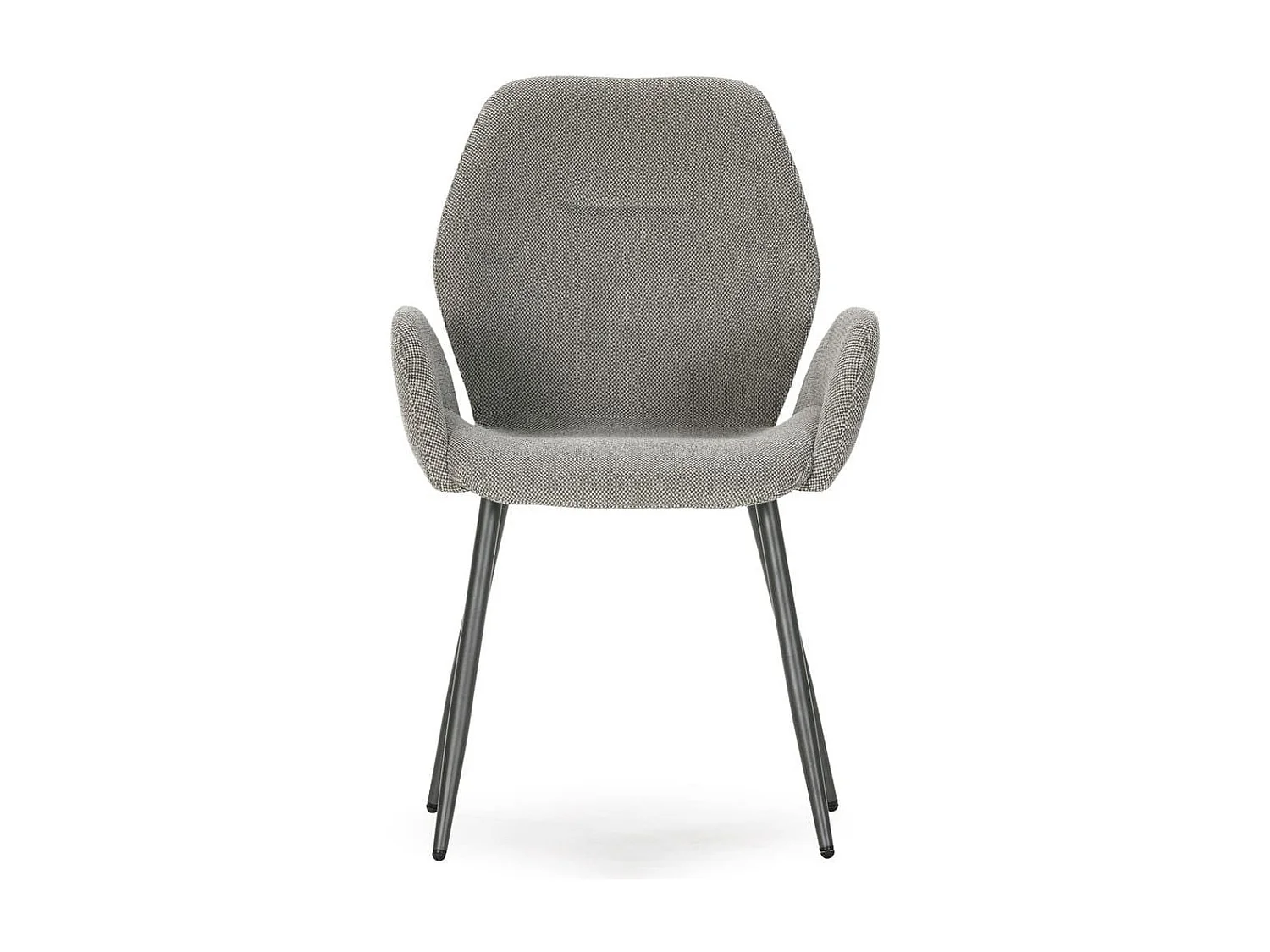 Stoffsessel 2er-Set mit Metallfüßen H86 cm - SOLA