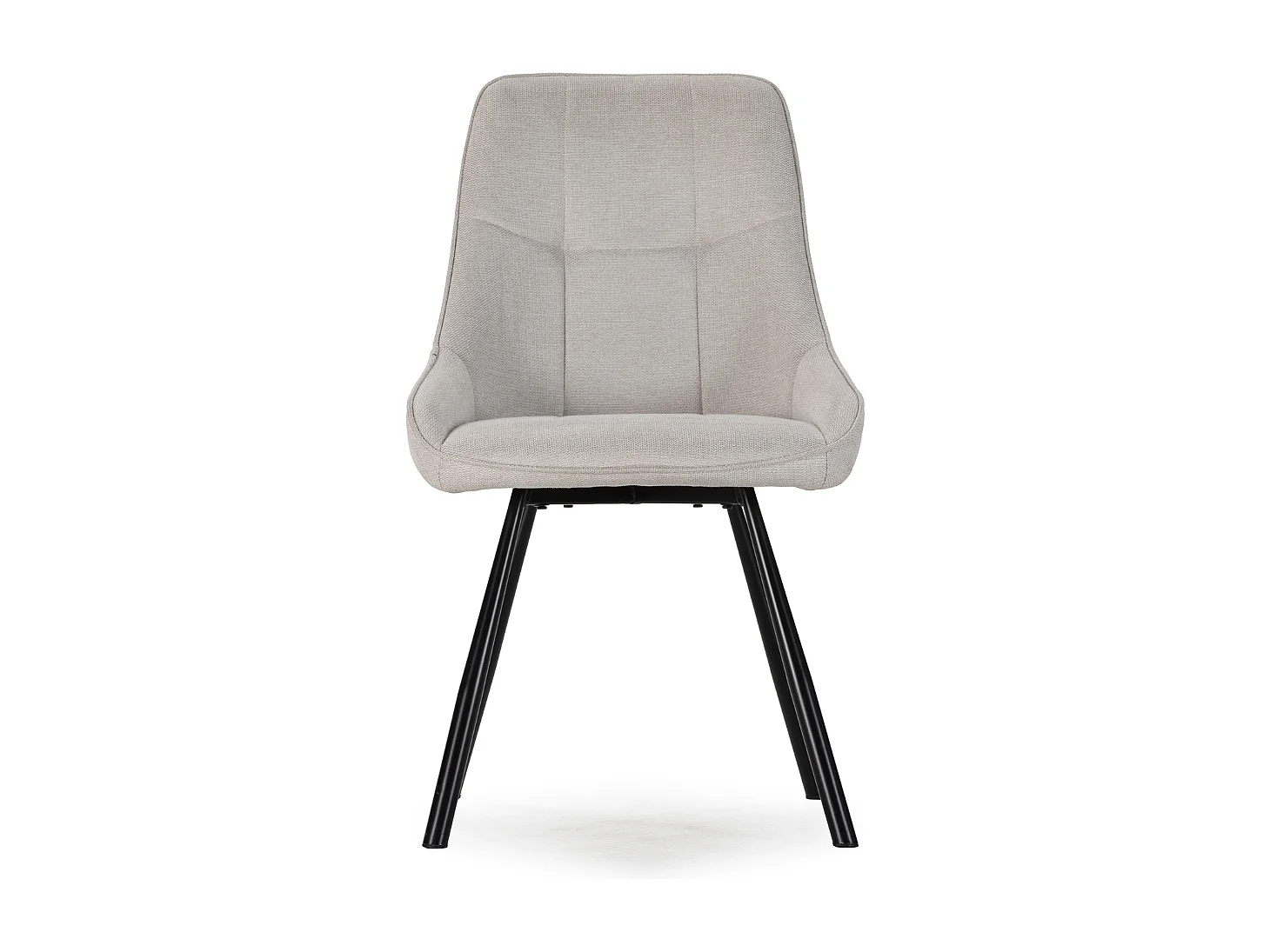 Lote de 4 sillas de tela con patas de metal A85 cm - NORY