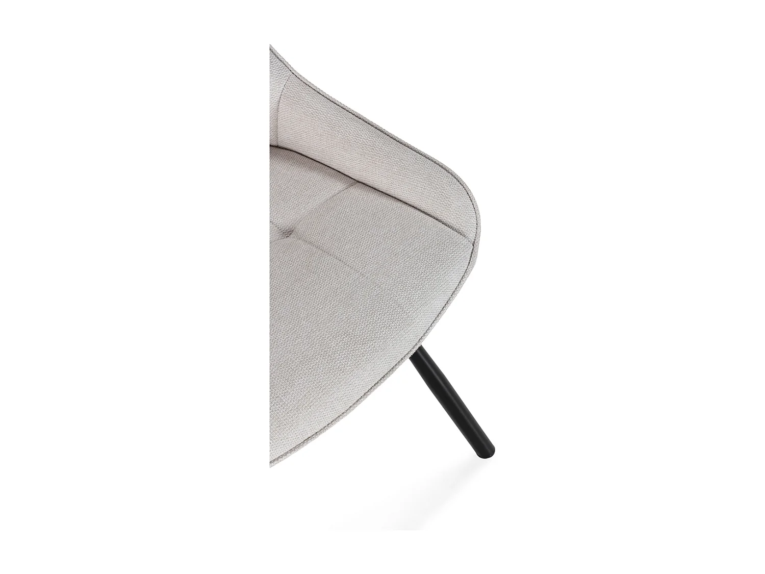 Lote de 4 sillas de tela con patas de metal A85 cm - NORY