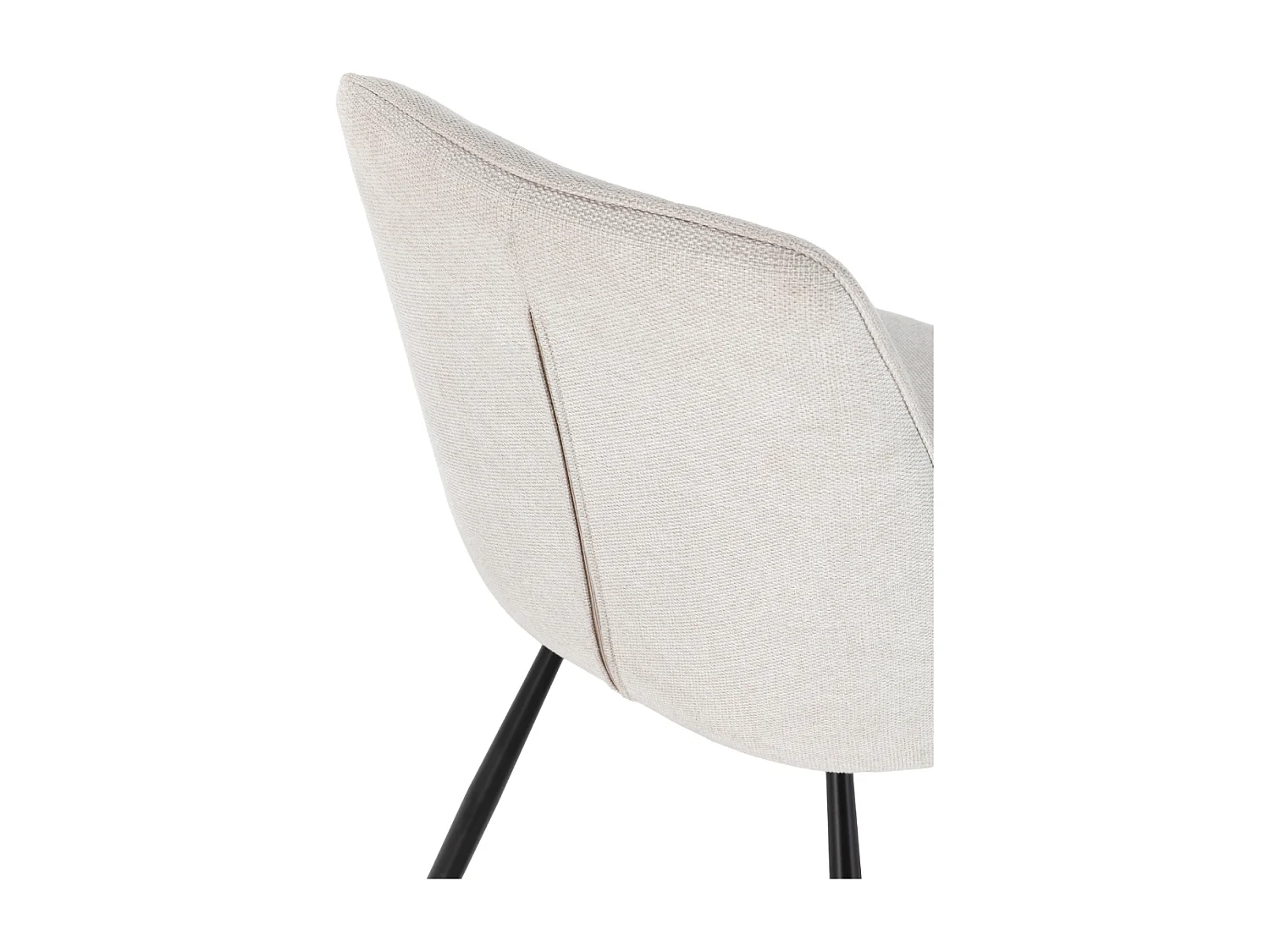 Lote de 4 sillas de tela con patas de metal A85 cm - NORY