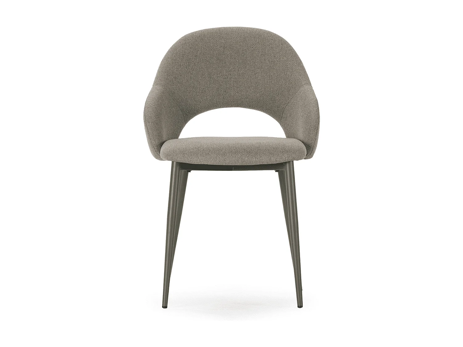 Lot de 2 Chaises en en tissu avec pieds en métal H84 cm - LILA