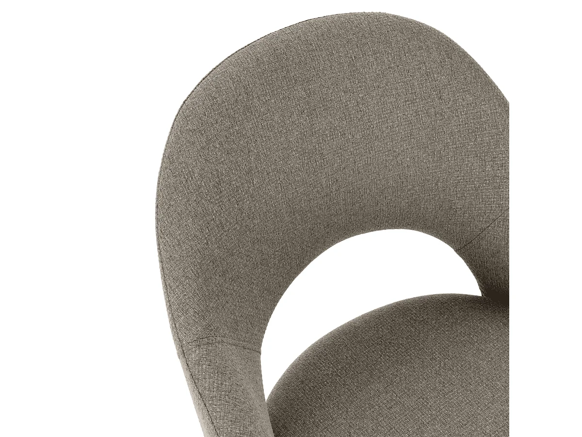 Lot de 2 Chaises en en tissu avec pieds en métal H84 cm - LILA