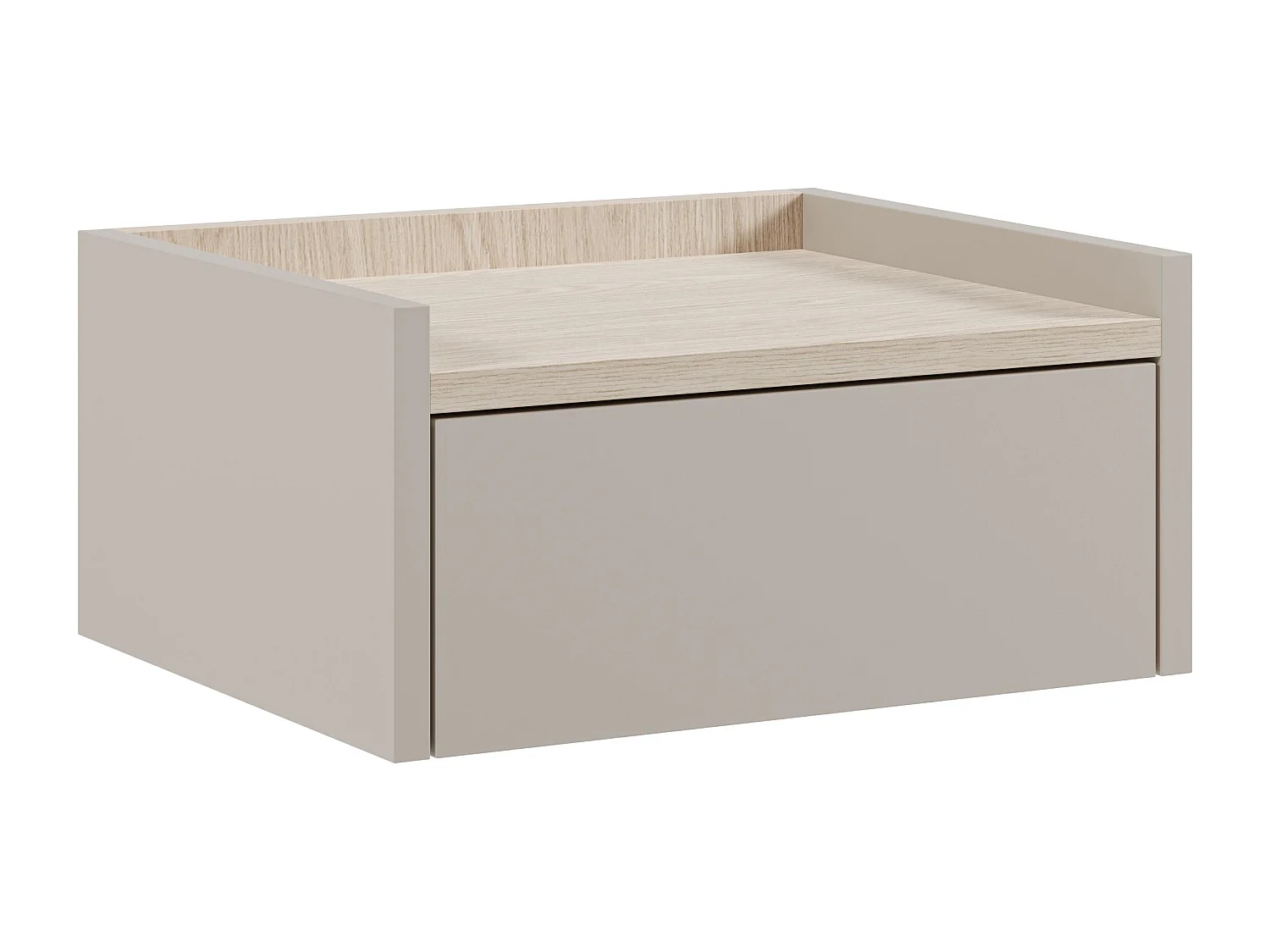 Hängender Nachttisch mit einer Schublade 36x46 cm