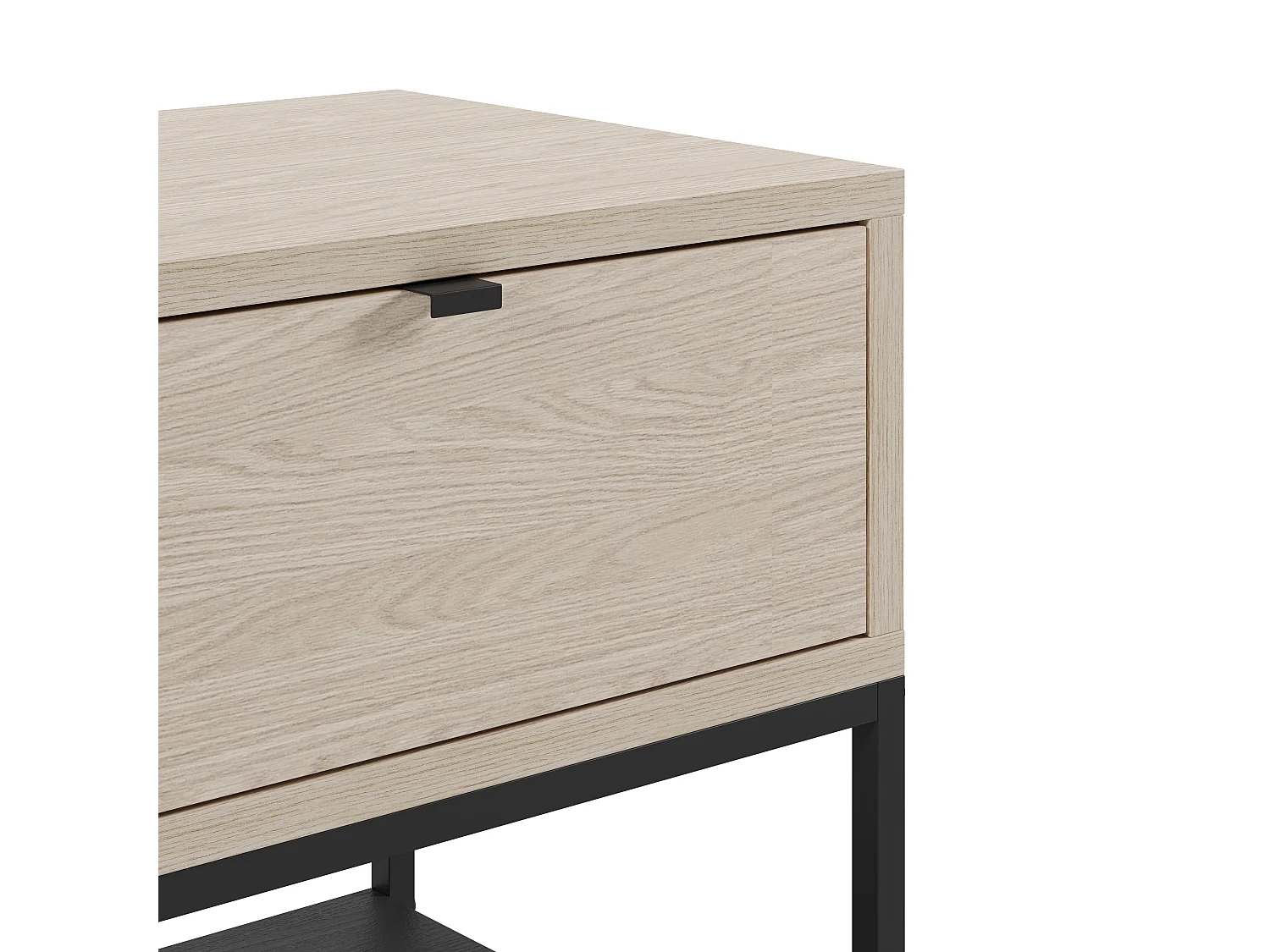 Nachttisch 1 Schublade Metallbeinen 45x56 cm